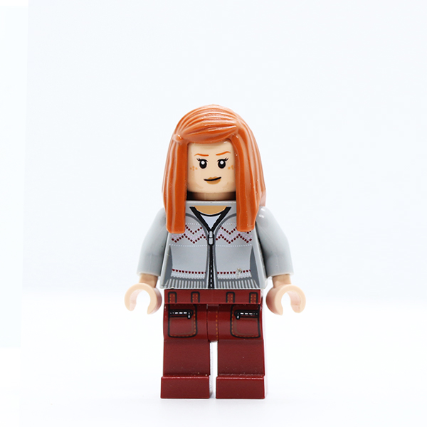 Ginny Weasley, Light Bluish Gray Knitwear, Dark Red Legs with Pocket Pattern