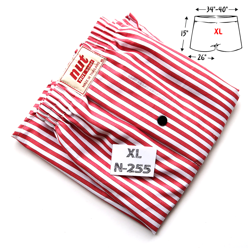 กางเกงบ๊อกเซอร์ XL 255 boxerวัยรุ่นชายลายสีแดง บ๊อกเซอร์หนุ่มๆ
