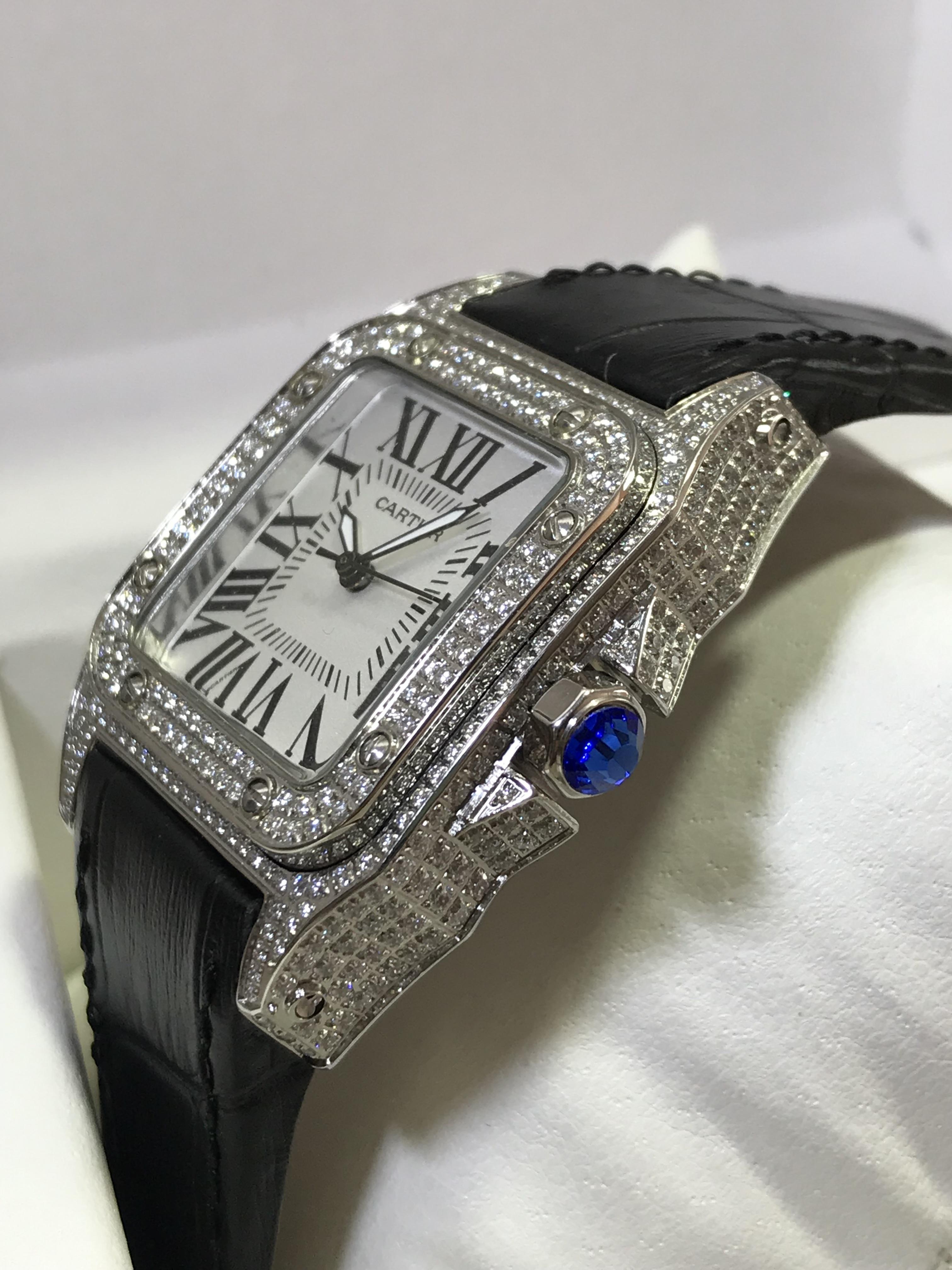 Cartier Santos 100 Diamond
