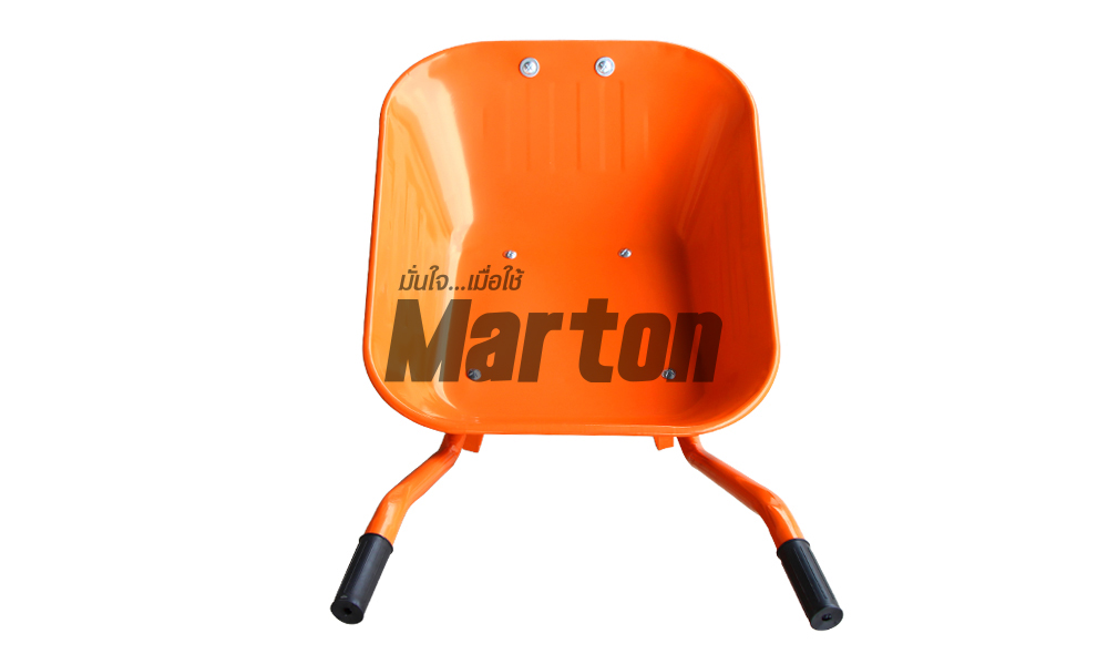Marton รถเข็นปูนล้อเดี่ยวยางตัน (สีส้ม)