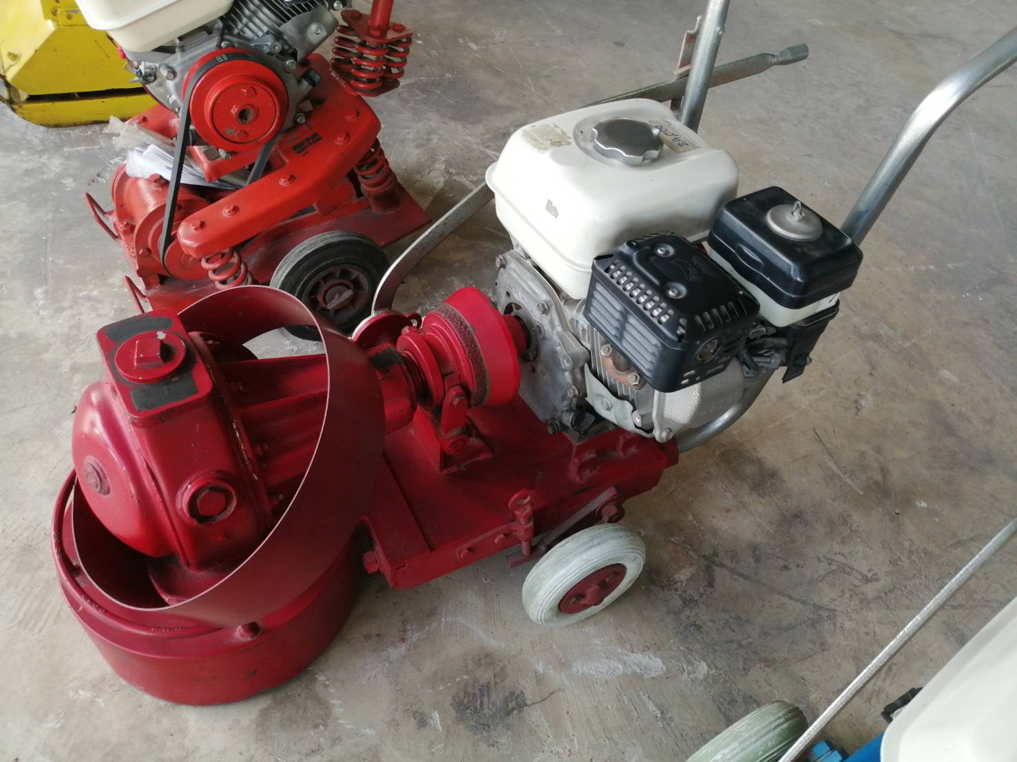 เครื่องขัดหินขัด พร้อมเครื่อง HONDA GX160