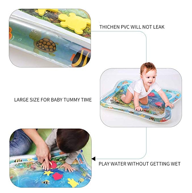 เบาะเป่าลม สำหรับลูกน้อย ลายโลกใต้ทะเล Inflatable Water Mat For Babies
