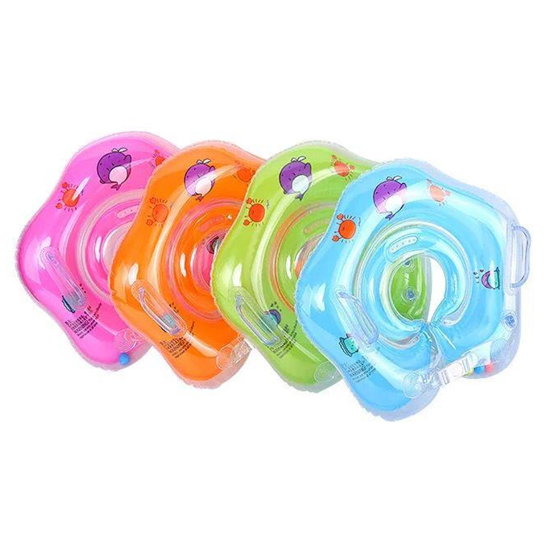ห่วงยางสวมคอเด็กทารก ทรงเหลี่ยม Inflatable Candy Color Ring For Children Pool Float