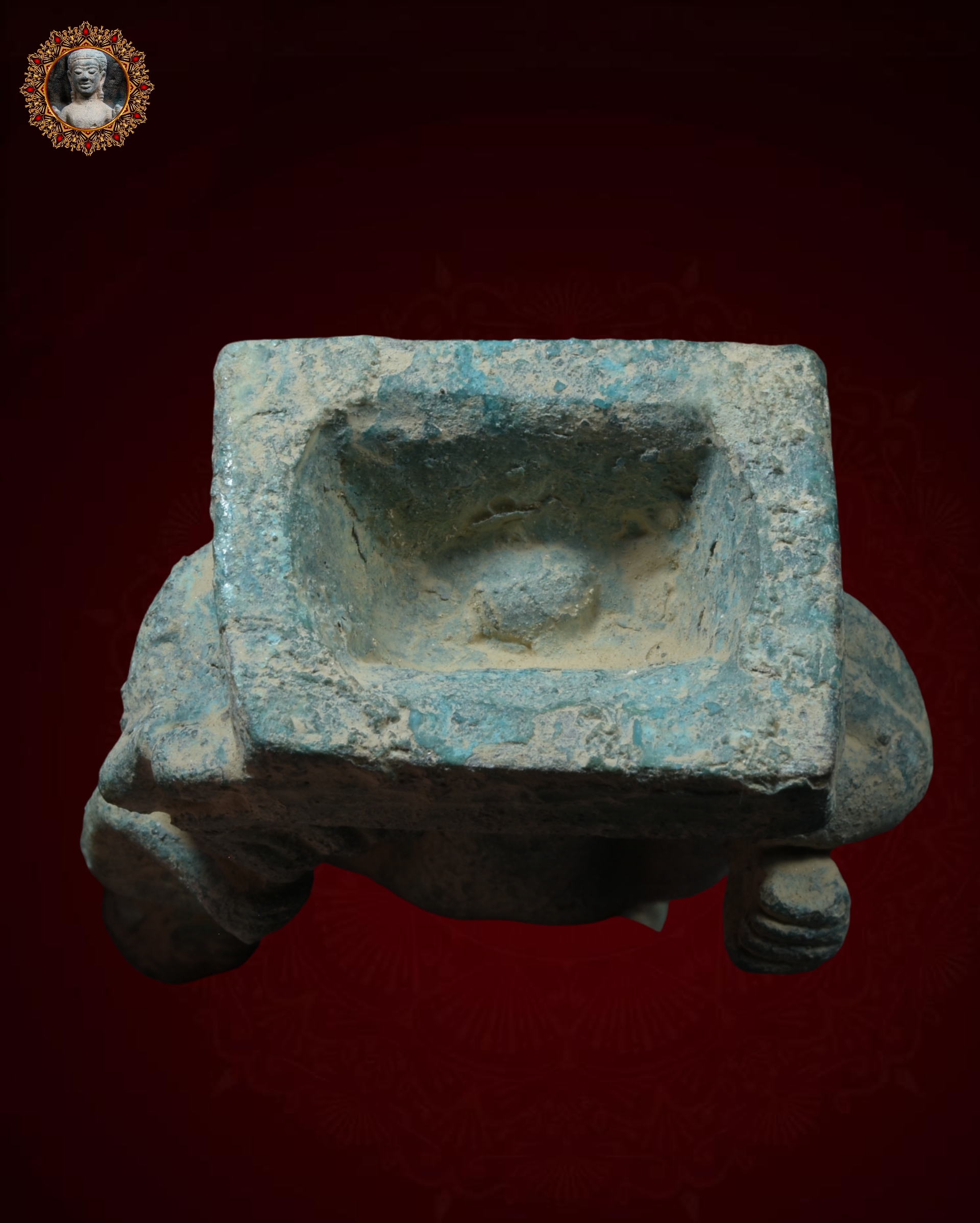 พระอิศวรอุ้ม พระแม่อุมา เนื้อสนิมเขียว