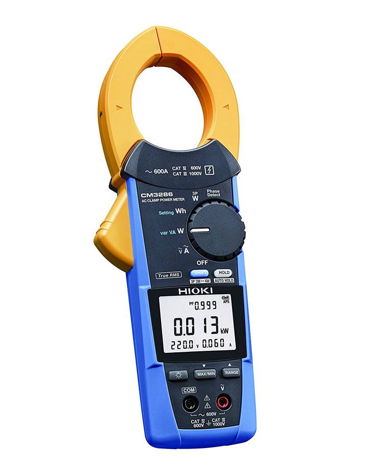 HIOKI CM3286-50 ดิจิตอลแคลมป์มิเตอร์แบบ TRMS ขนาด 600A@ปากแคลมป์ 46 มิลลิเมตร