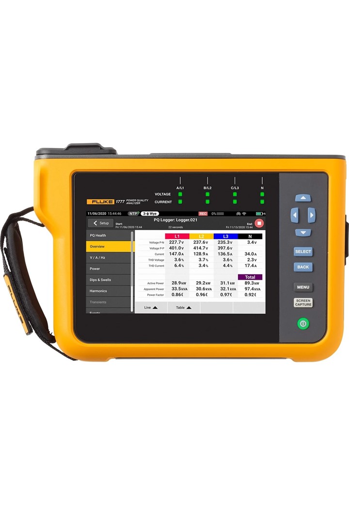 FLUKE 1775 เครื่องวิเคราะห์คุณภาพทางไฟฟ้าแบบ 3 เฟส (Power Quality Analyzers)