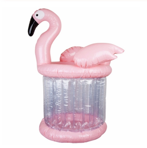 ถังเป่าลมใส่น้ำแข็ง ฟลามิงโก้ สีชมพู Inflatable Pink Flamingo Ice Bar