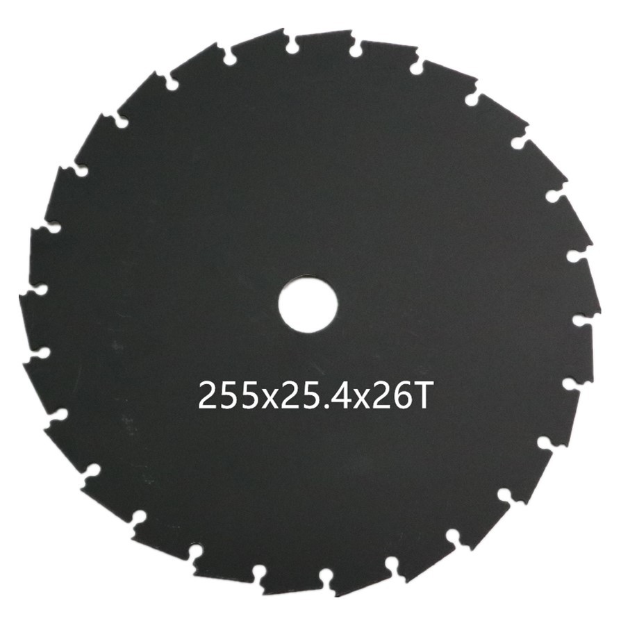 ใบเลื่อยวงเดือนตัดไม้ ตัดหญ้า ลับคมได้ 10 นิ้ว 26 ฟัน รูเพลา 25.4 มิล ใส่ได้กับเครื่องตัดหญ้าทุกรุ่น