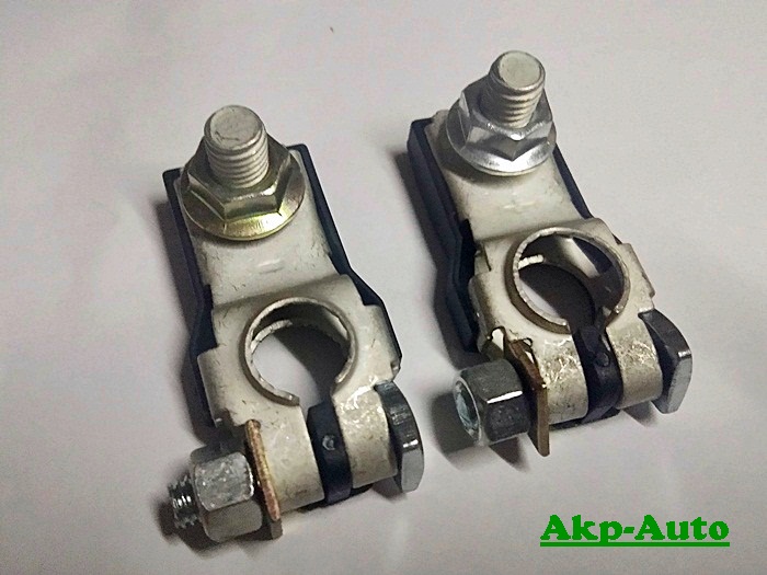 Phyllis ขั้วแบตเตอรี่รถยนต์ 1 คู่ บวก/ลบ (ขั้วเล็ก)