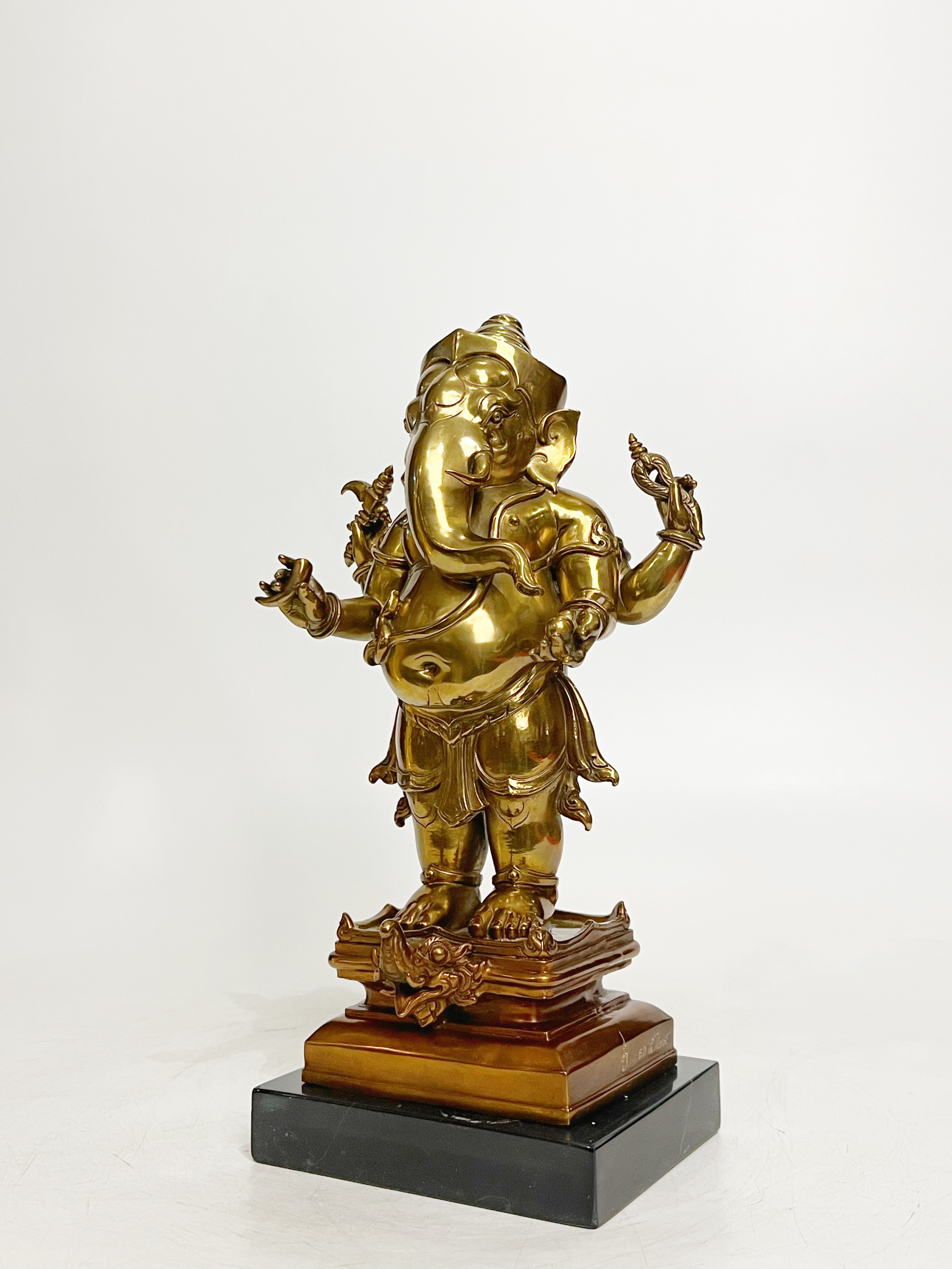 พระพิฆเนศ เทวรูปสรงน้ำ พระวินายักจตุรถีคเณศวร์ สูง 12 นิ้ว (หมายเลข5)