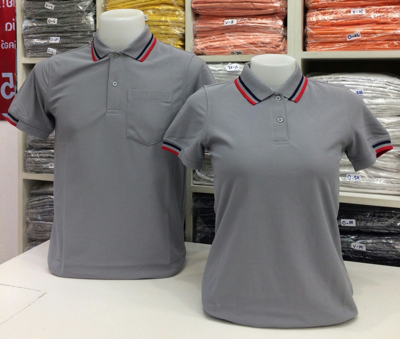 เสื้อโปโลหญิง-ชาย ไซต์ S-3XL