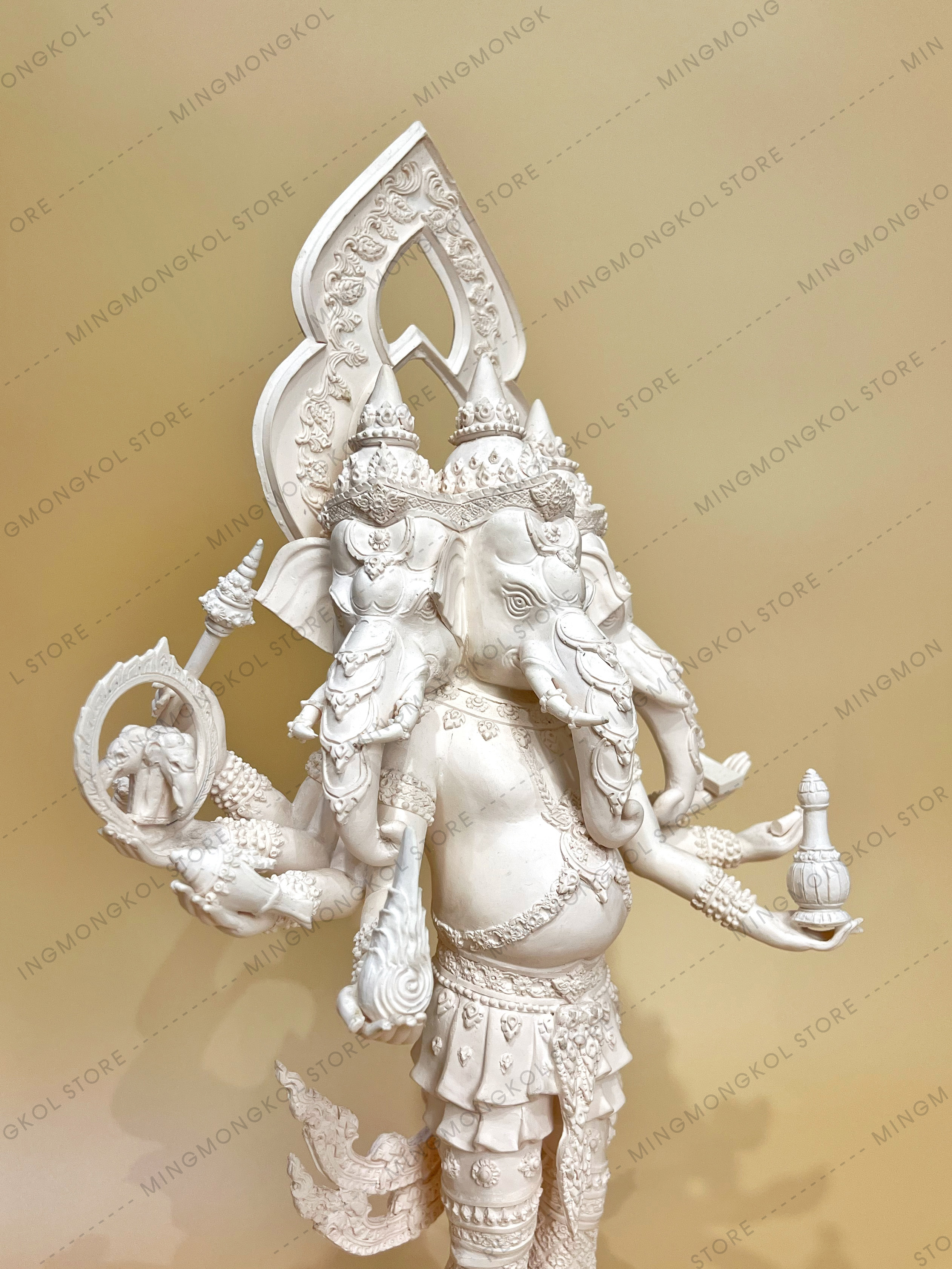 พระพิฆเนศ ปางสามเศียร (ตรีมุขคณปติ) หน้าตัก 7 นิ้ว *ห้ามนำภาพไปใช้ทุกกรณี