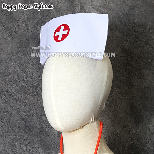 อุปกรณ์แฟนซี - หมวกพยาบาล พร้อมหูฟังหมอ