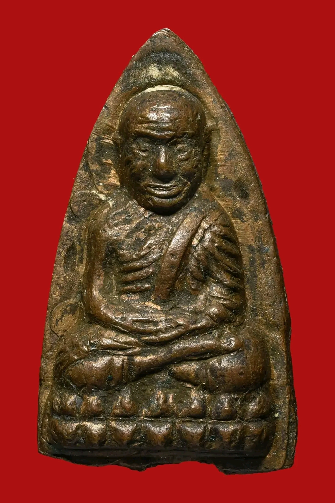 หลวงปู่ทวดหลังเตารีด พิมพ์ใหญ่ปั้มซ้ำ ปี 2505
