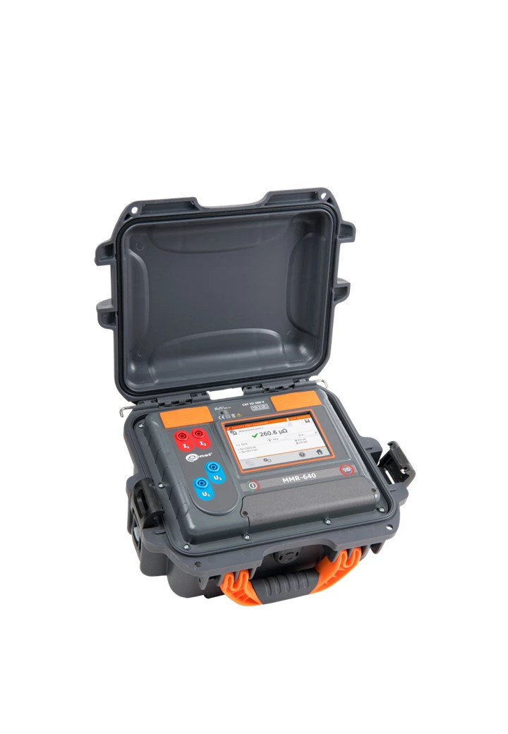 SONEL รุ่น MMR-640 เครื่องวัดความต้านทานหน้าคอนแทค 10A แบบหน้าจอสีทัชสกรีน (ไม่มีเซ็นเซอร์วัดอุณหภูมิ) ตัวเครื่องทนทานต่อสภาพแวดล้อมระดับ IP67