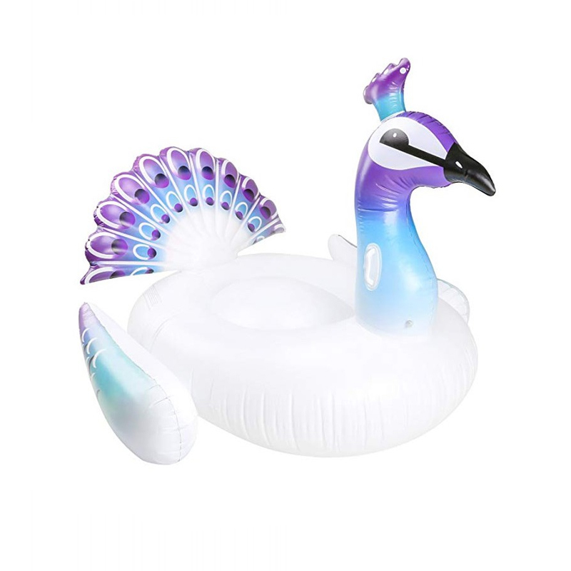 ห่วงยางนกยูงสีฟ้า รุ่นใหม่ Inflatable New Blue Peacock