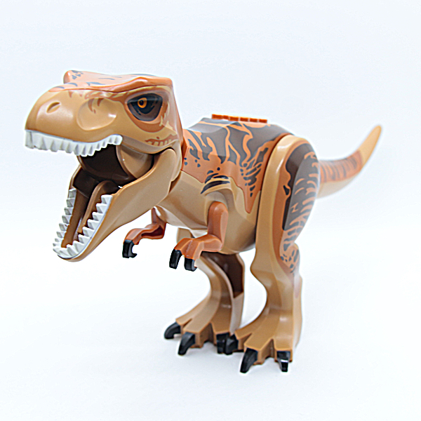 Tyrannosaurus rex with Dark Orange Back and Dark Brown Markings