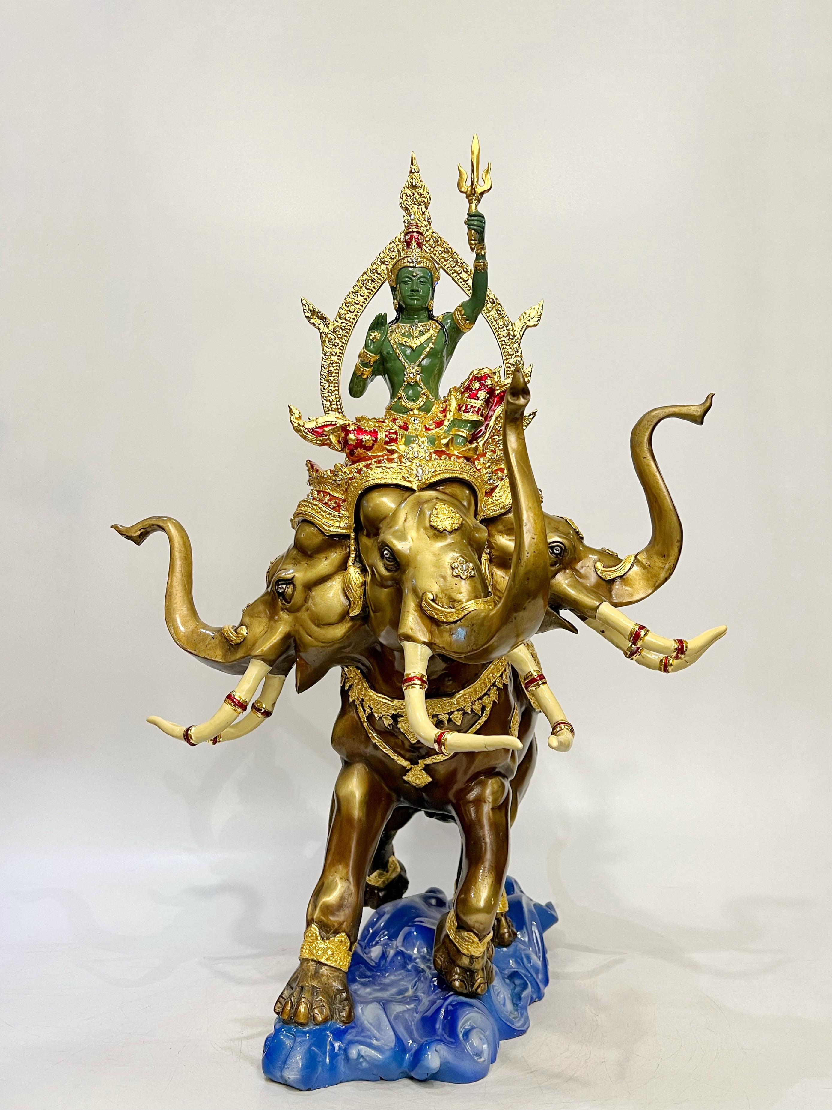 พระอินทร์ทรงช้างเอราวัณ สูง 27 นิ้ว