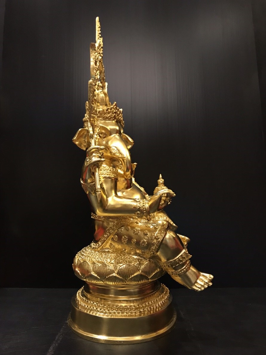 พระพิฆเนศ ปางทวิมุข หน้าตัก 9 นิ้ว