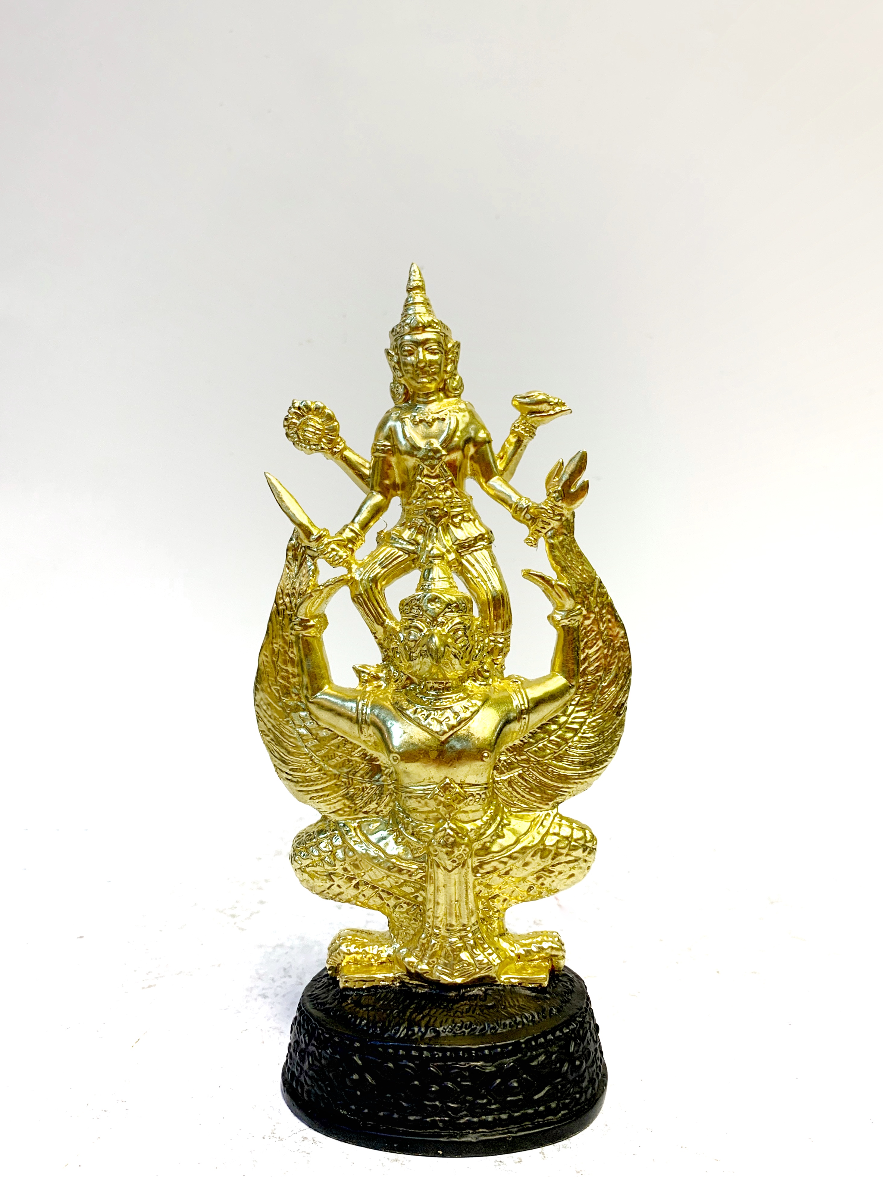 พระนารายณ์ทรงครุฑ สูง 9 นิ้ว พร้อมตู้กระจก