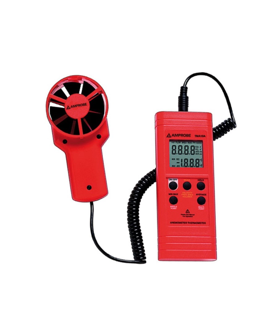 AMPROBE รุ่น TMA10-A เครื่องวัด ค่าความเร็วลม ค่าอัตราการไหล ค่าอุณหภูมิ แบบมือถือ