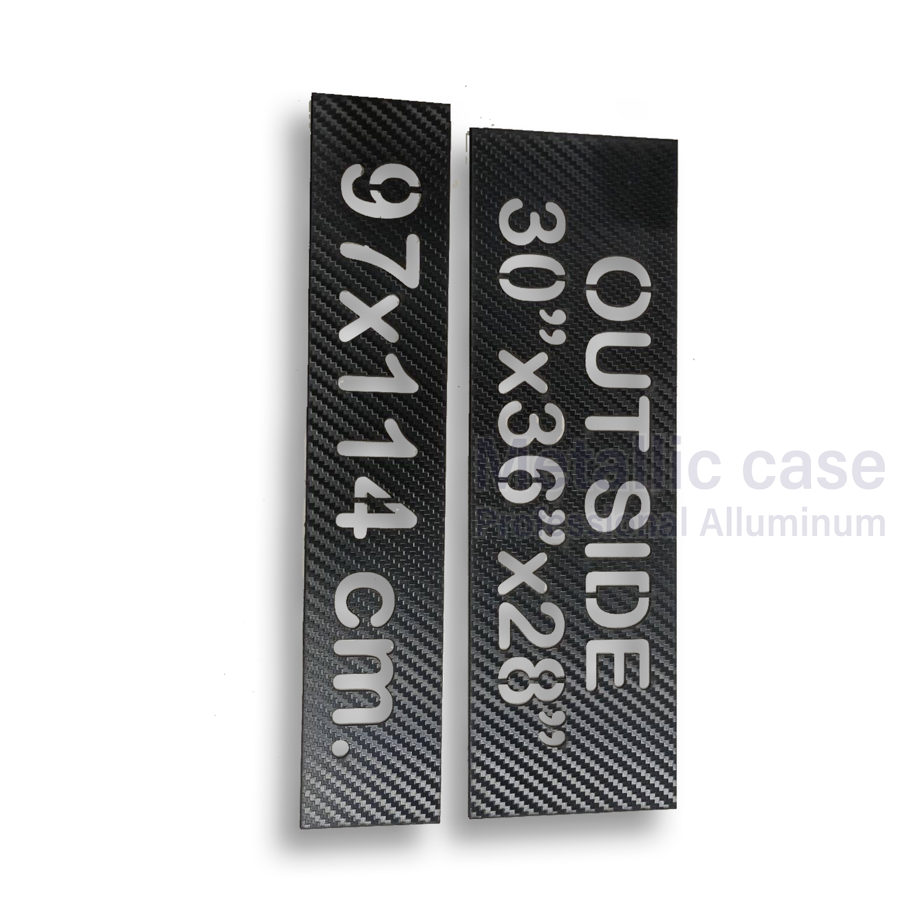 metalliccase 2-1169-AAA-6711 / ป้าย 97x114cm. ขนาด7x36.1 cm แคฟล่าหนา 2 mm