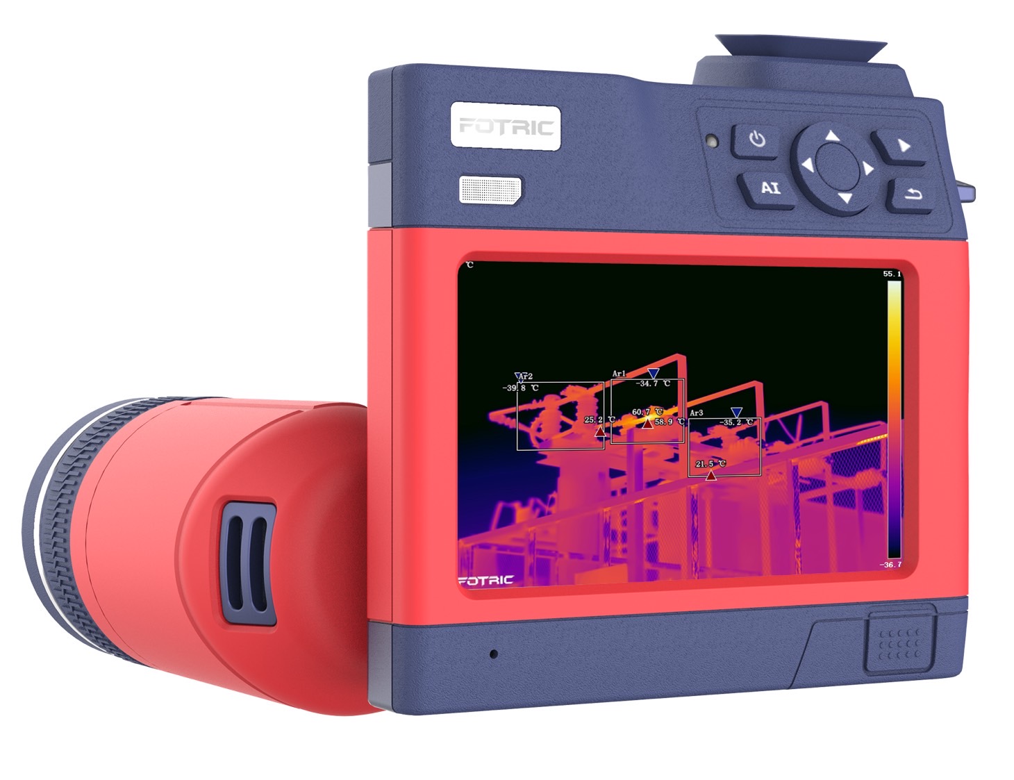 FOTRIC P9-L25 กล้องถ่ายภาพความร้อน 1280x1024 Pixels ย่านวัดอุณหภูมิ -20 °C to 2000 °C