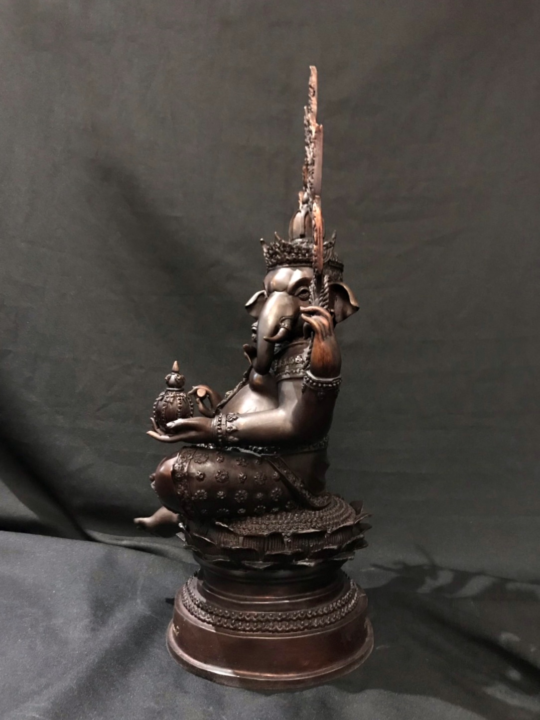 พระพิฆเนศ ปางทวิมุข หน้าตัก 9 นิ้ว