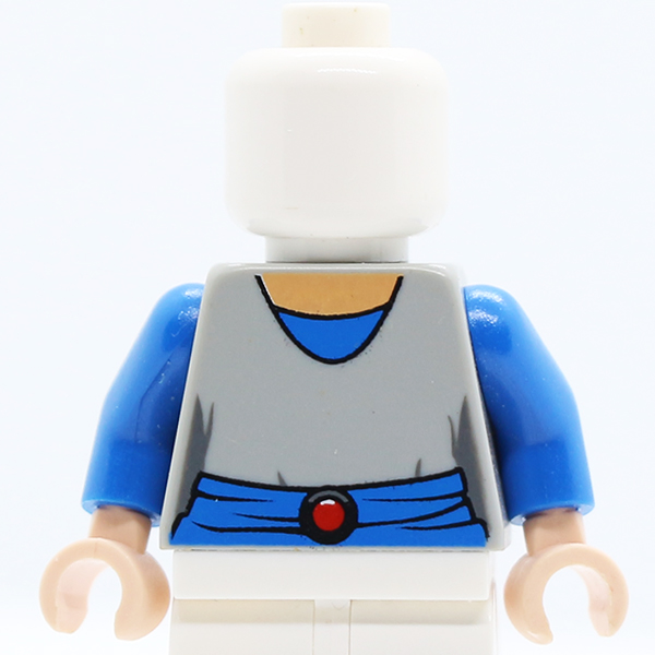 SW Light Bluish Gray Shirt, Blue Belt with Red Buckle Pattern (Padme) / Blue Arms / Light Nougat Hands