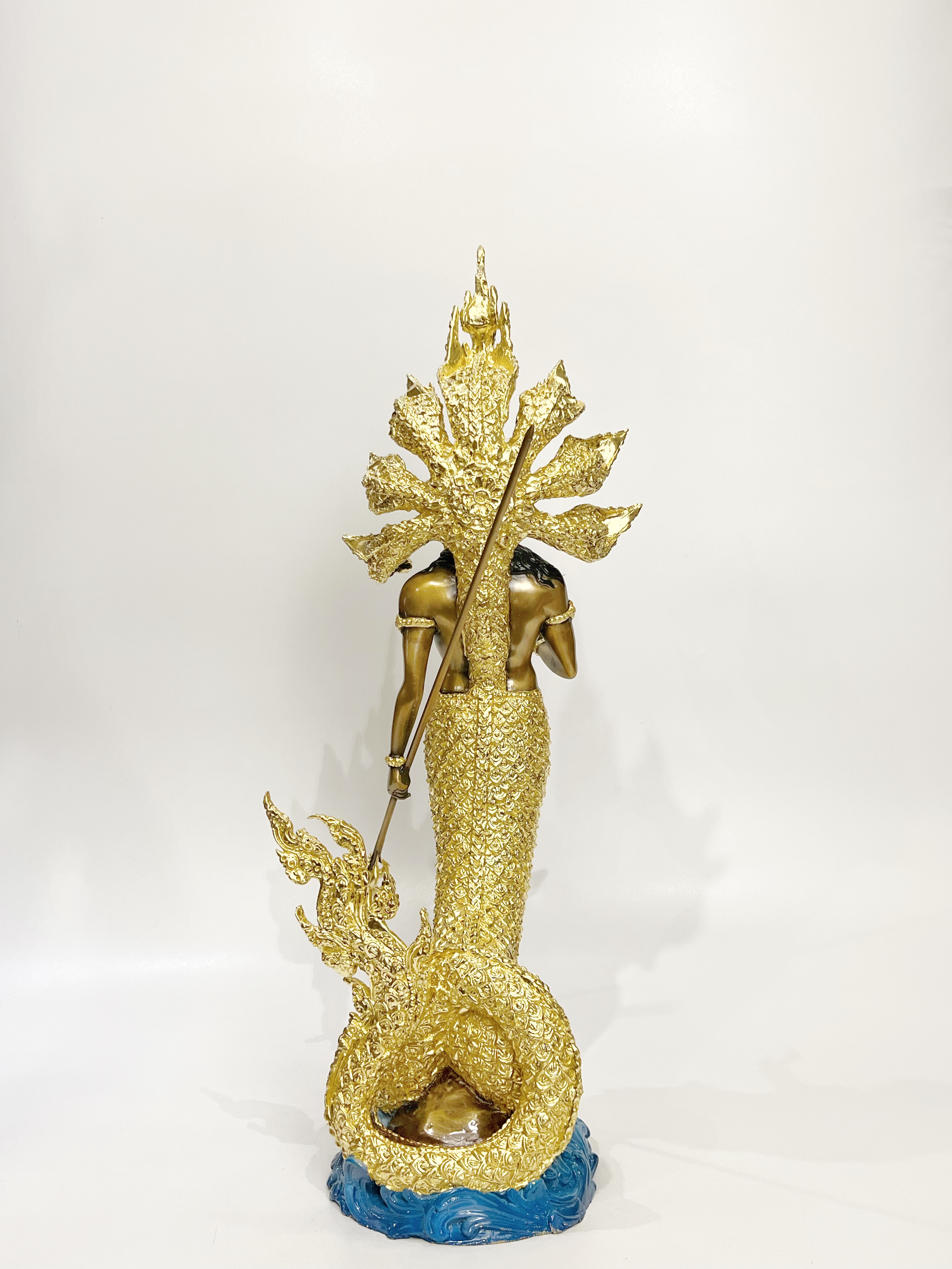 ปู่นาคราช ทรงตรีศูล หน้าตัก 9 นิ้ว (ปรก 7 เศียร)