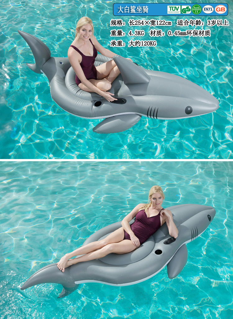 Bestway แพยางปลาฉลาม ขนาดใหญ่ Inflatable Bestway Shark Pool Float