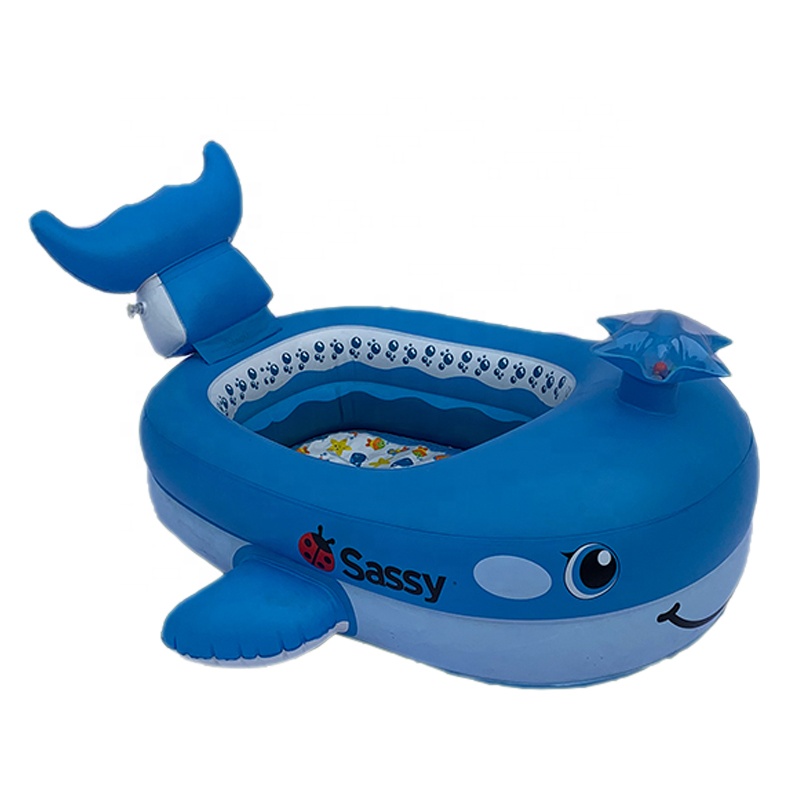 อ่างอาบน้ำเด็ก ปลาวาฬ Inflatable Sassy Whale Tub For Childern