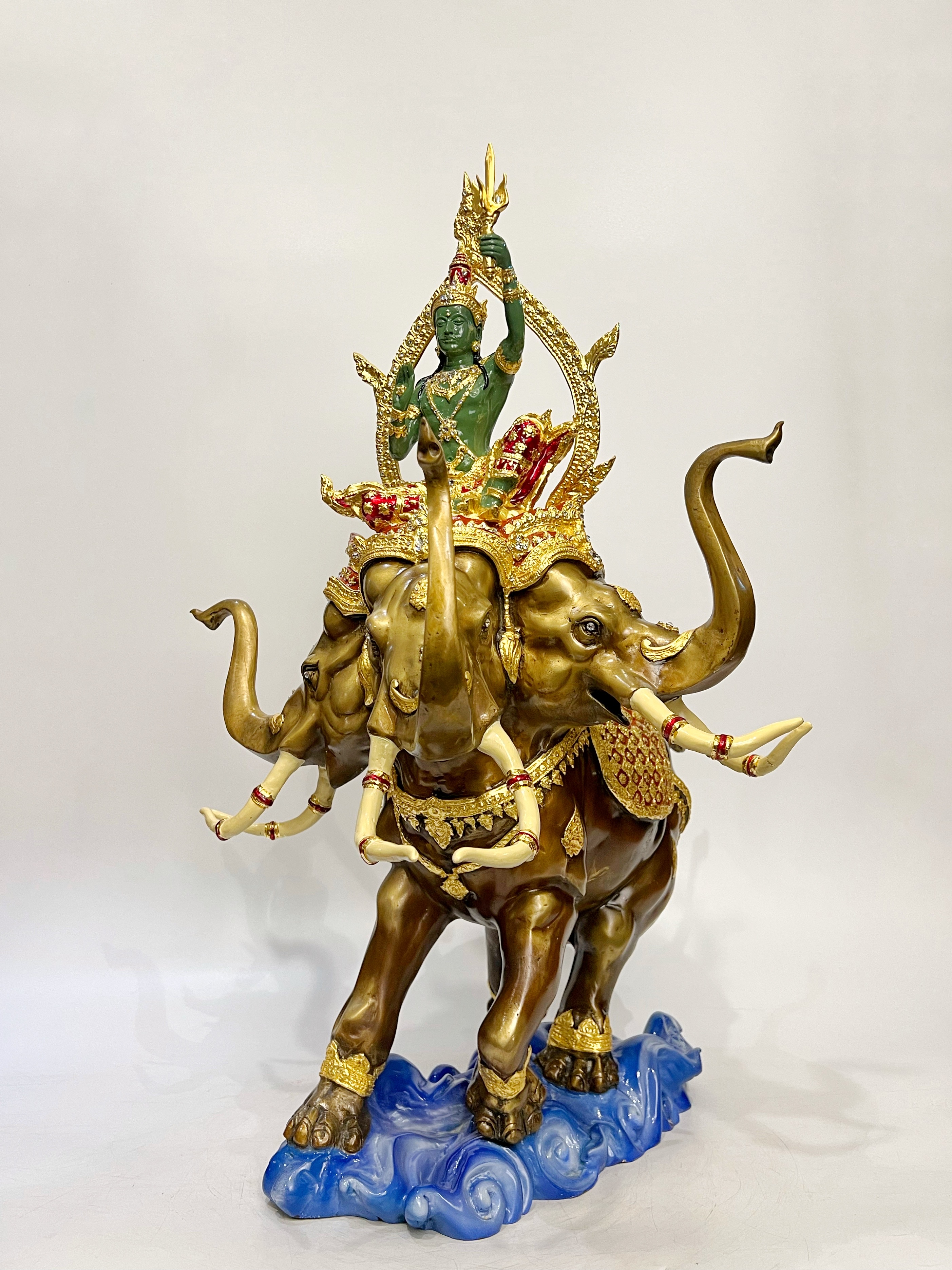 พระอินทร์ทรงช้างเอราวัณ สูง 27 นิ้ว