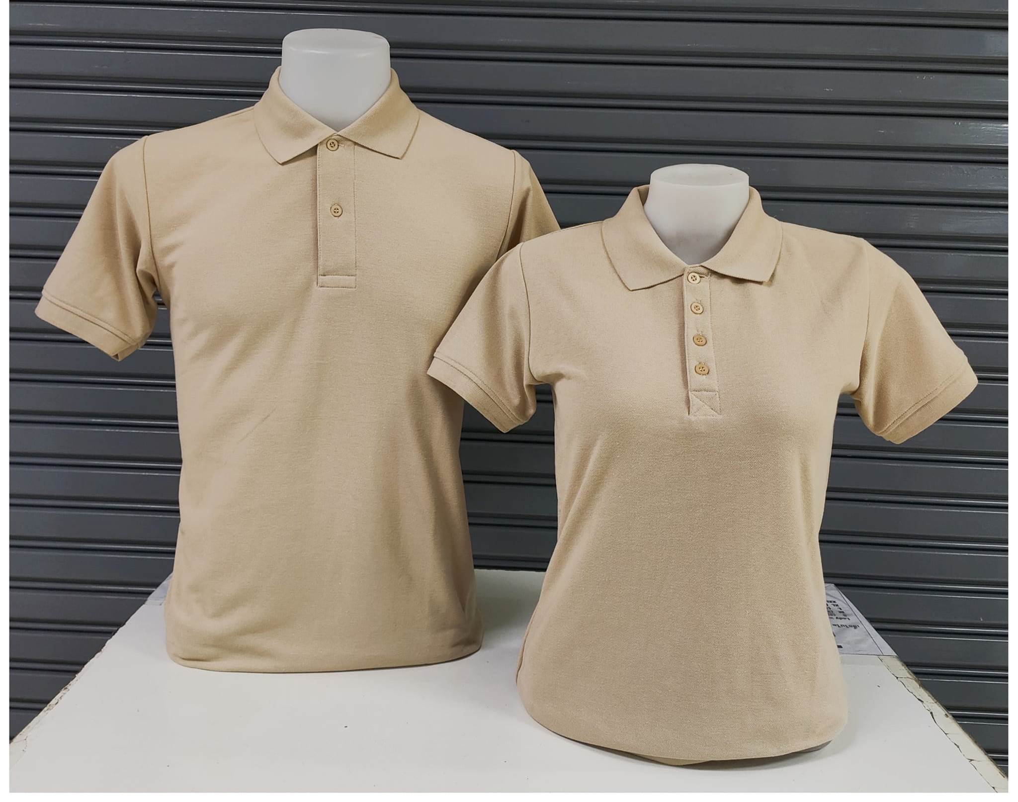 เสื้อโปโลสีครีม