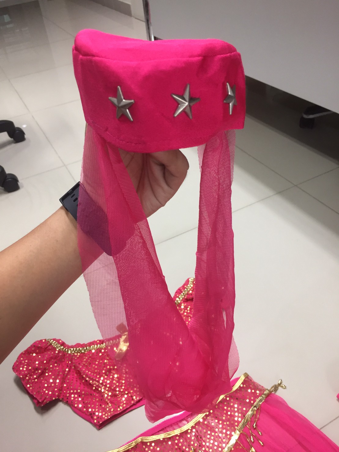 ชุดคอสเพลย์ ชุดแฟนซี อาหรับราตรี Cosplay - ชุดจินนี่ ชุดอาหรับ ชุดเปอร์เซีย สีชมพูสดใส