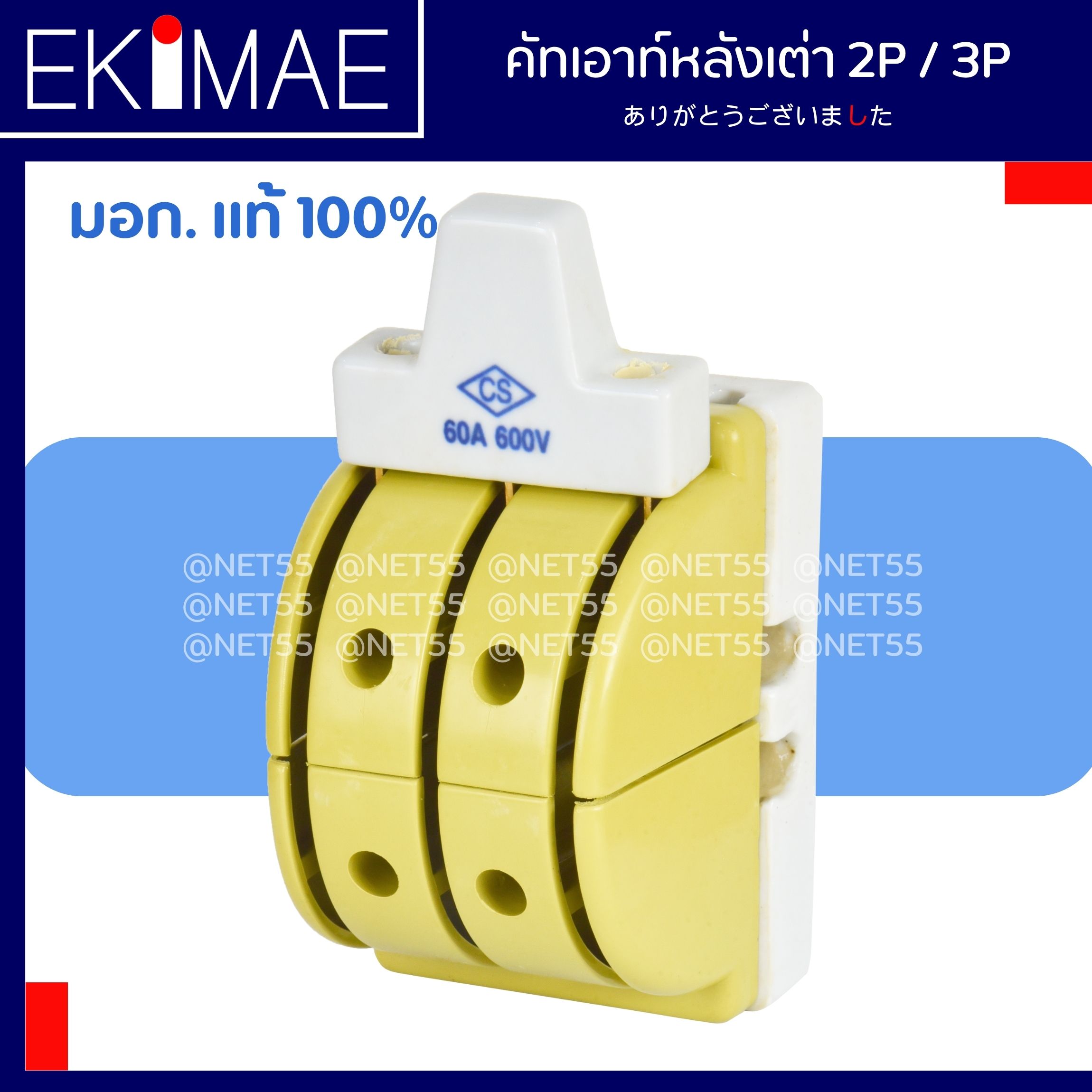 คัทเอาท์หลังเต่า 3P 60A - CHIB SENG