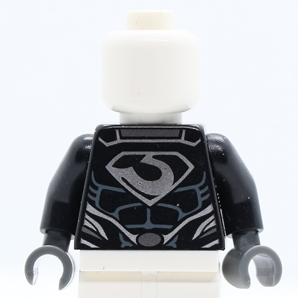 Shirt with Muscles, Zod Silver Chest Emblem and Oval Belt Buckle Pattern