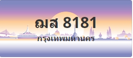 ป้ายประมูล ฌส 8181