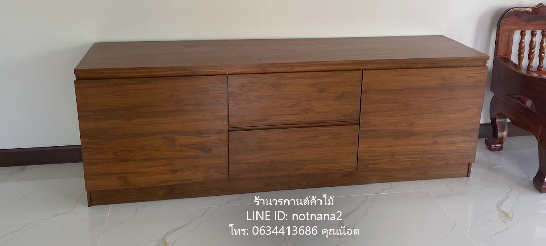 เคาน์เตอร์ไม้สักรหัสAG85