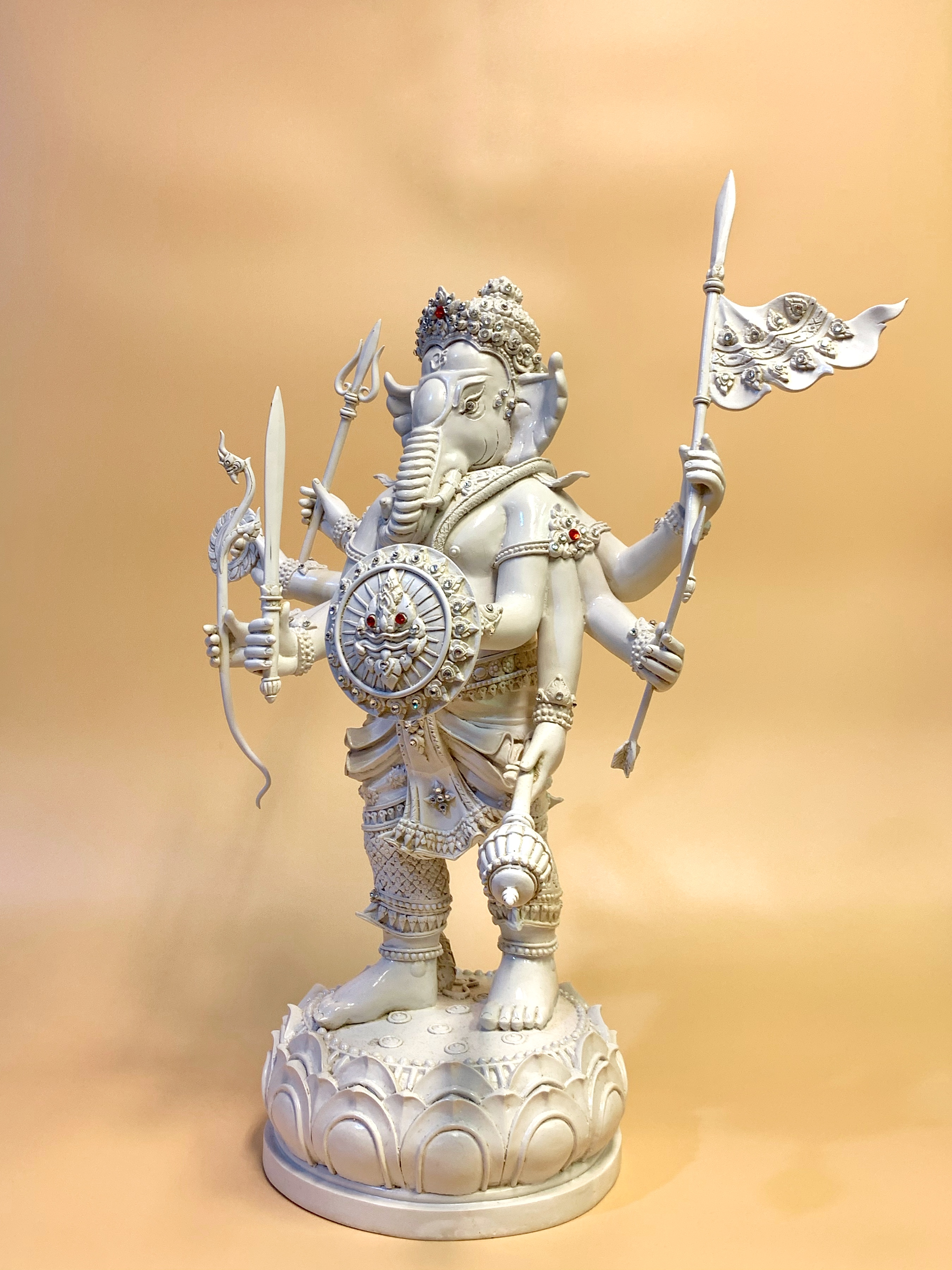 พระพิฆเนศ ปางออกศึก (พระวีระคณปติ) หน้าตัก 9 นิ้ว