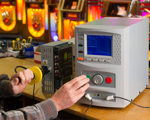 HAL102 COMBO เครื่องทดสอบความปลอดภัยของเครื่องใช้ไฟฟ้าในสายการผลิตแบบอัตโนมัติ (AC/DC/IR) รวมโปรแกรมและอุปกรณ์ครบชุดออโตเมชั่น