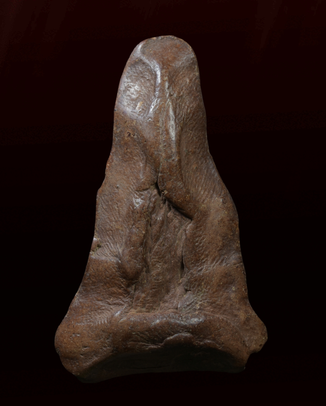 พระนั่งเทริดขนนก เนื้อดินเผา