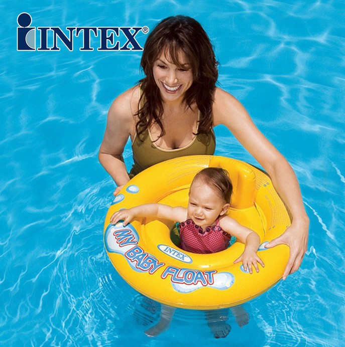 INTEX ห่วงยางสอดขา สำหรับเด็ก สีเหลือง Inflatable Intex Baby Float Yellow Color
