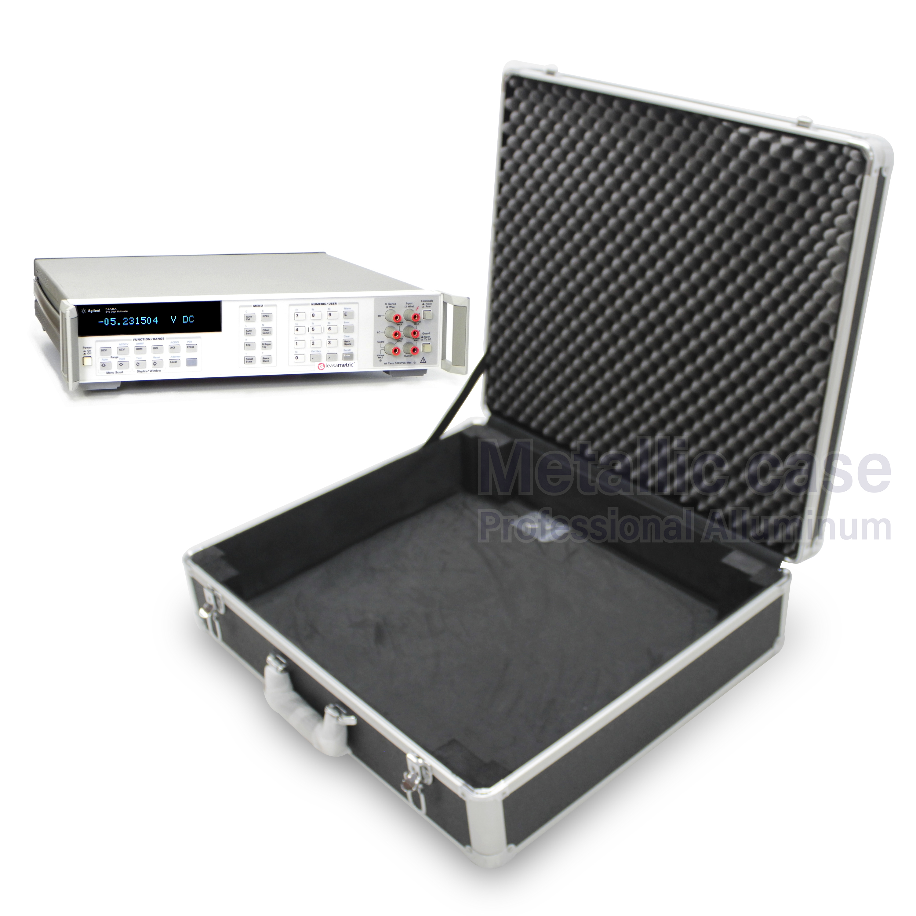 metalliccase7764-09-6210 / Hewlett Packard 3458A (58.5x51x18 T1C1H1K1P3)