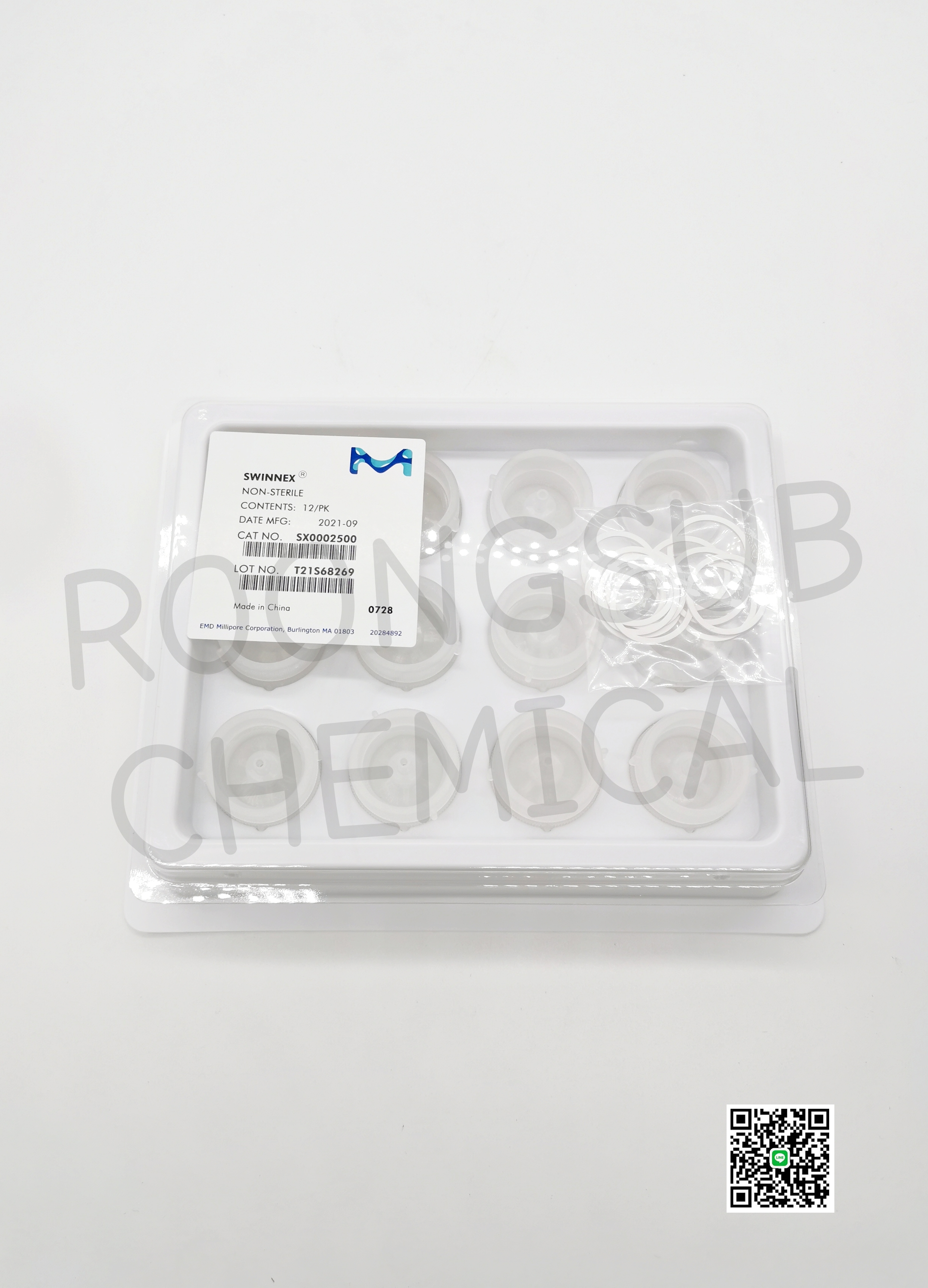 FILTER HOLDER SWINNEX 25MM. 12/PK MILLIPORE