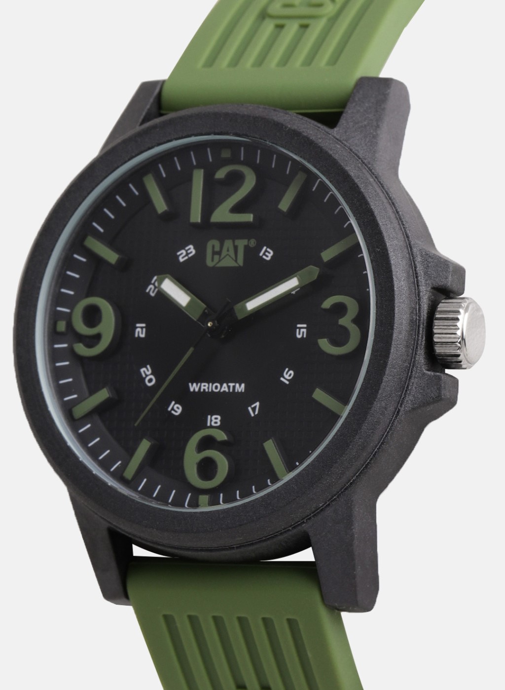 CAT Watches LF.111.23.133 Groovy Black / Military Green Caterpillar watches