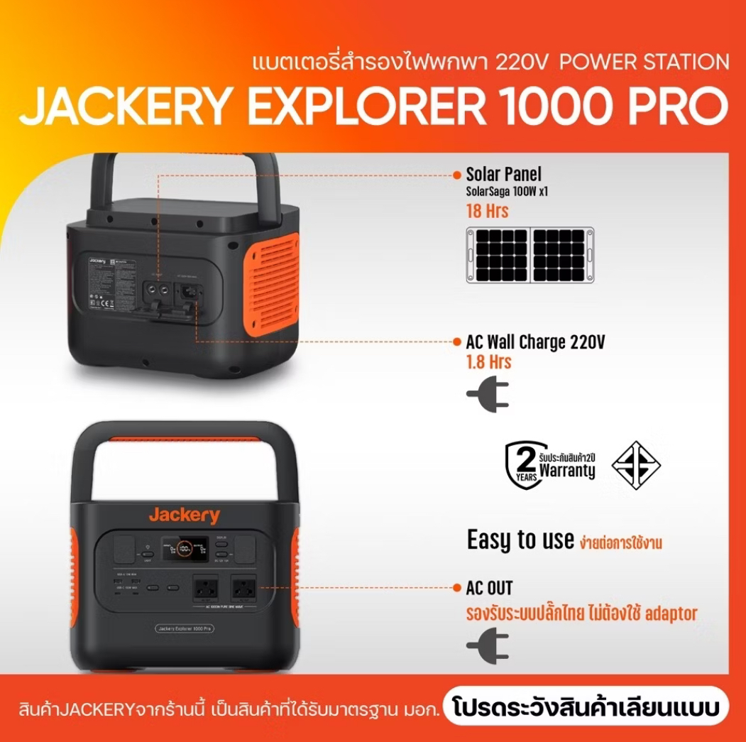 Jackery Explorer 1000 Pro Portable Power Station
