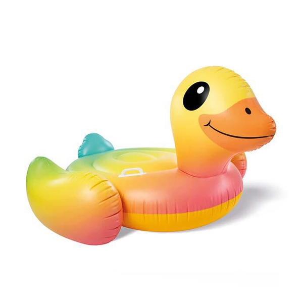 Intex เป็ดยักษ์สีรุ้งขนาดใหญ่ Inflatable Giant Rainbow Duck Float