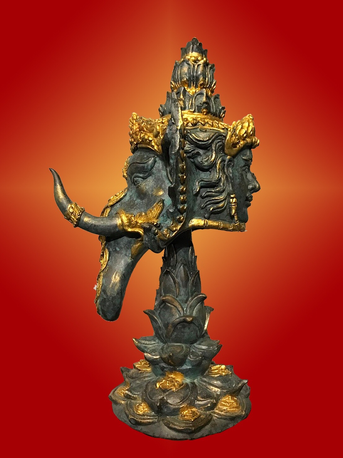 เศียรพระพิฆเนศ รุ่นมหาศิวะคเณศ (ด้านหลังพระพักตร์พระศิวะ)