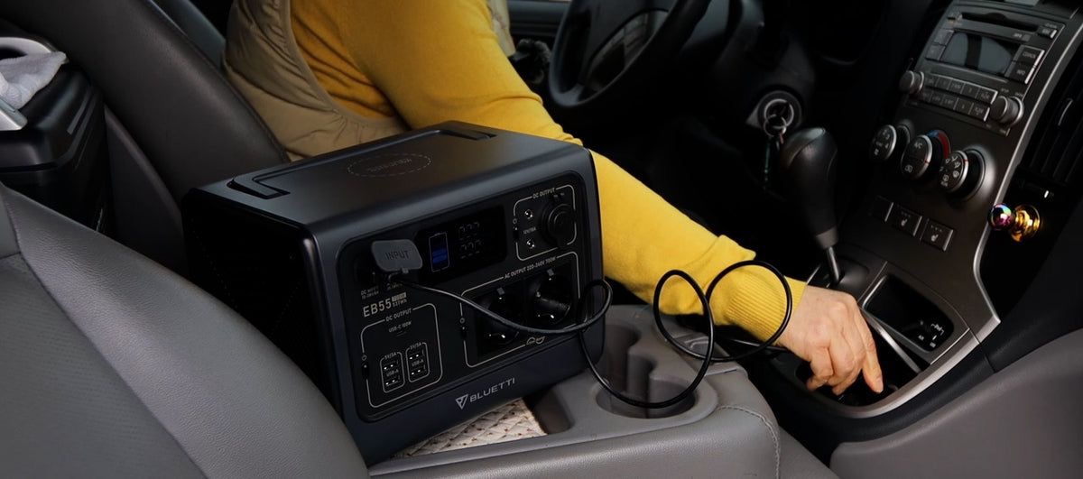 BLUETTI EB55 Portable Power Station + MP200 Solar Cell เซทแบตเตอรี่สำรองพกพา พร้อมโซลาร์เซลล์